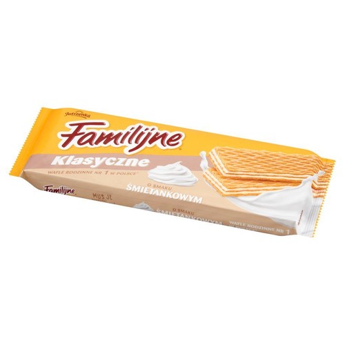 Wafle Familijne o smaku śmietankowym Jutrzenka 180 g