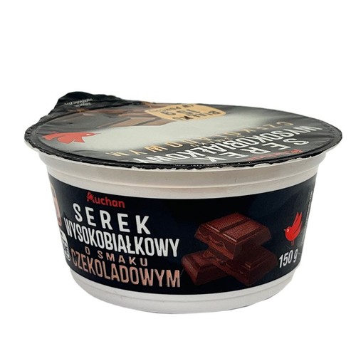 Serek wysokobiałkowy o smaku czekoladowym Auchan 150 g