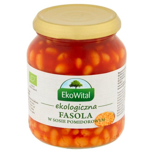 BIO Ekologiczna Fasola w sosie pomidorowym Eko Wital 360 g