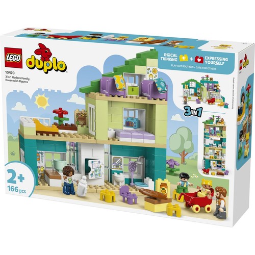 DUPLO® Moje miasteczko Nowoczesny dom rodzinny 3 w 1 z figurkami 10470 LEGO 1 sztuka