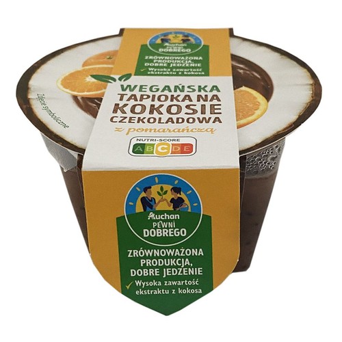 Wegańska tapioka na kokosie z pomarańczą Pewni Dobrego 140 g 