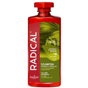 Szampon nadający objętość do włosów cienkich i delikatnych RADICAL 400 ml