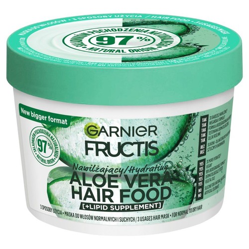 Maska nawilżająca do włosów Fructis Hair Food Aloe  Garnier 400 ml