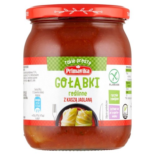 Gołąbki wegetariańskie z kaszą jaglaną  Primavika 480 g