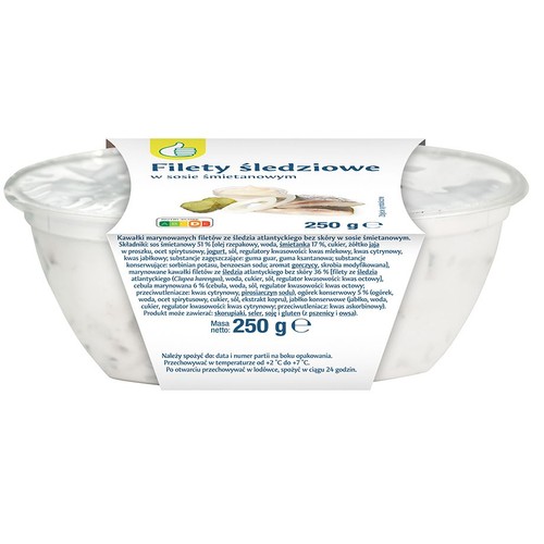 Filety śledziowe w sosie śmietanowym Auchan 250 g
