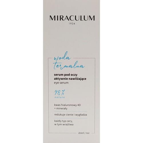 Woda termalna serum pod oczy Miraculum 20 ml