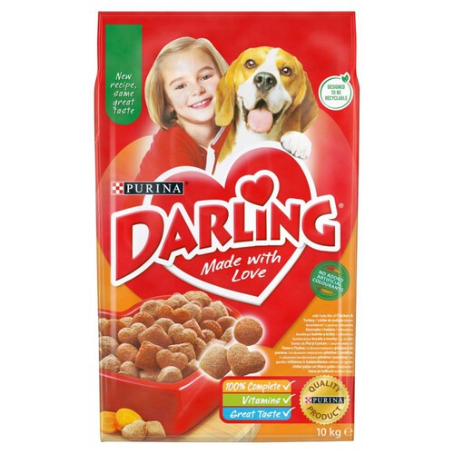 Pełnoporcjowa karma dla dorosłych psów Darling 10 kg