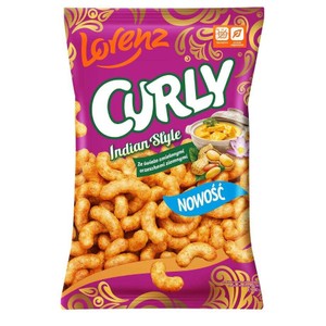 Chrupki kukurydziane Curly Indian Style   Lorenz 100 g