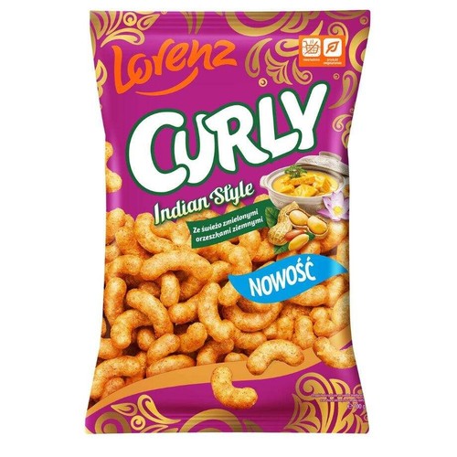 Chrupki kukurydziane Curly Indian Style   Lorenz 100 g