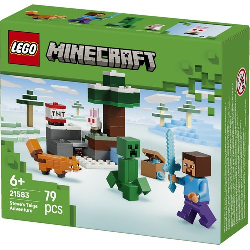 Minecraft® Przygoda Steve’a w tajdze 21583, prezent dla graczy LEGO 1 sztuka
