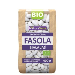 BIO Ekologiczna fasola biała duża NaturaVena 400 g