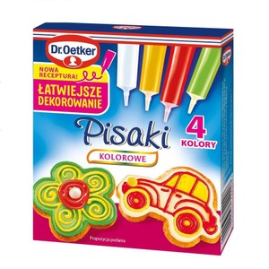 Pisaki cukrowe 4 kolory Dr.Oetker 4 x 17 g