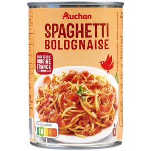 Spaghetti Bolognese Auchan 400 g