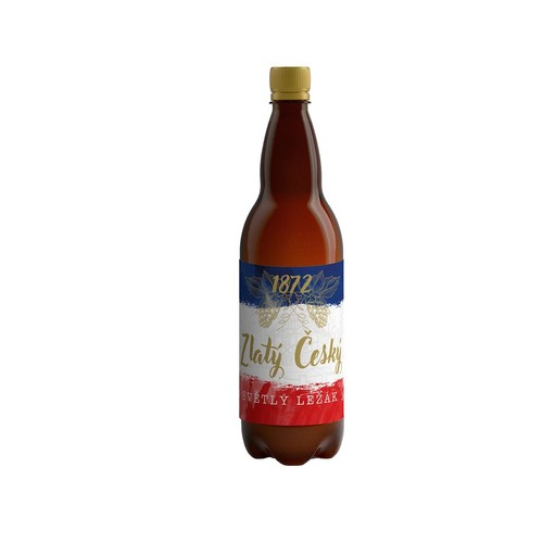 Piwo czeskie jasne Lezak alk. 5,4% obj. Zlaty Cesky 1,5 l