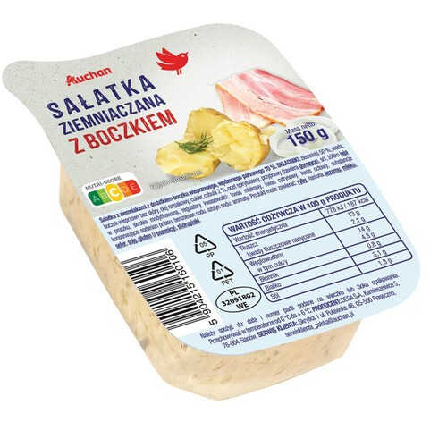 Sałatka ziemniaczana z boczkiem Auchan 150 g