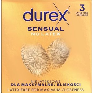 Prezerwatywy Sensual No Latex  Durex 3 sztuki