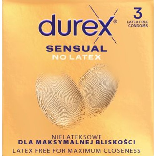 Prezerwatywy Sensual No Latex  Durex 3 sztuki