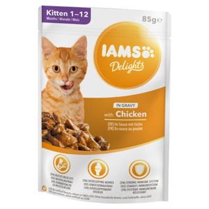 Delights Junior karma mokra dla kociąt z kurczakiem IAMS 85 g