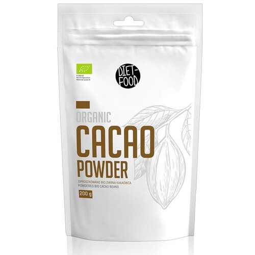 BIO Sproszkowane ziarna kakaowca  Diet Food 200 g