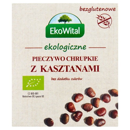 BIO Kasztanowe Pieczywo chrupkie bezglutenowe Eko Wital 100 g
