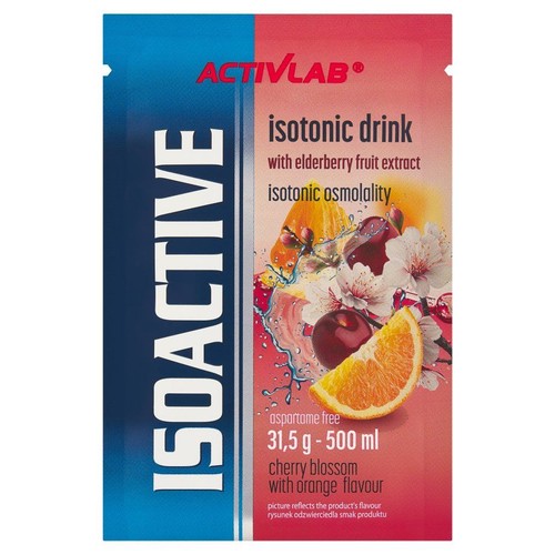 Suplement diety Isoactive Smak kwiatu wiśni z pomarańczą Activlab 31,5 g