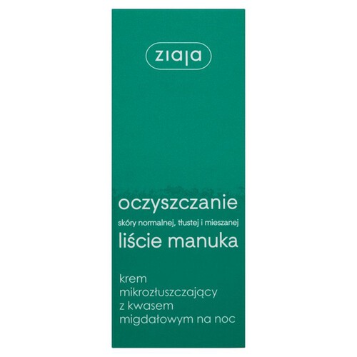 Krem liście Manuka na noc ZIAJA 50 ml