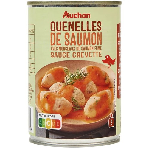 Knedle z łososiem w sosie krewetkowym Auchan 400 g
