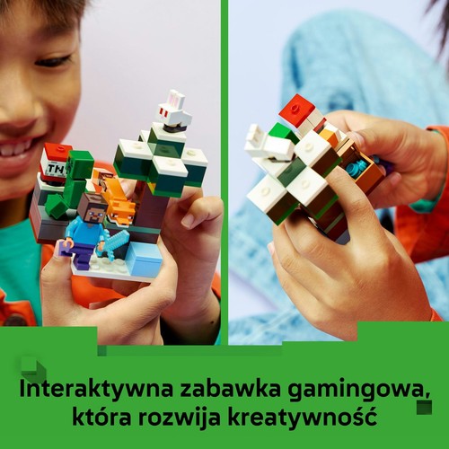 Minecraft® Przygoda Steve’a w tajdze 21583, prezent dla graczy LEGO 1 sztuka
