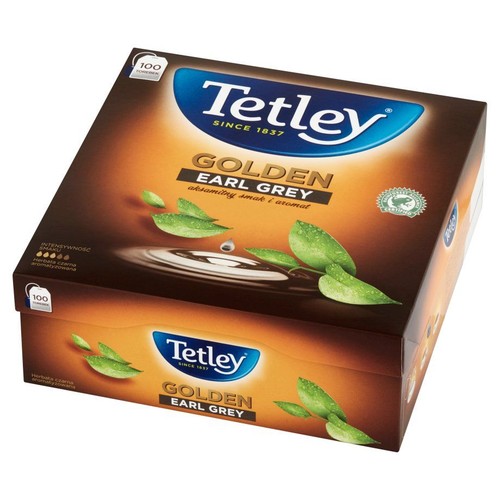Herbata czarna Golden Earl Grey   Tetley 100 torebek