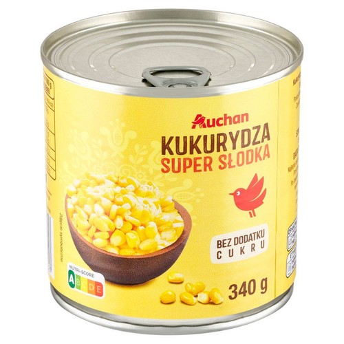 Kukurydza super słodka   Auchan 340 /285 g