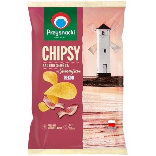Chipsy ziemniaczane o smaku bekonu Przysnacki 130 g