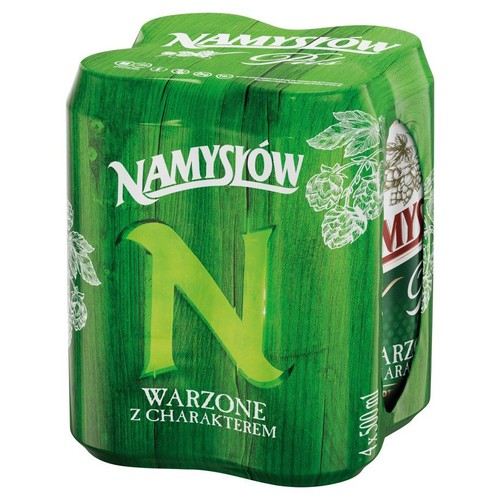Piwo jasne pasteryzowane alk. 5,8% obj.  Namysłów 4 x 500 ml