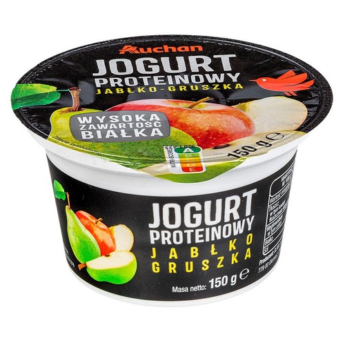 Jogurt proteinowy jabłko-gruszka Auchan 150 g