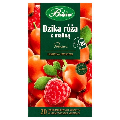 Herbatka owocowa Dzika róża z maliną  BiFix 20 torebek