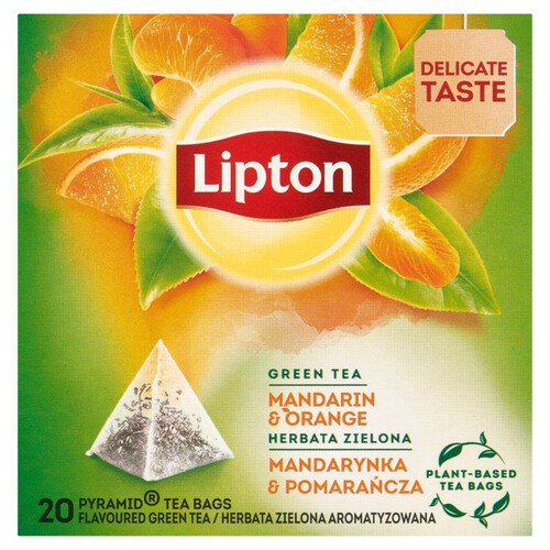 Herbata zielona mandarynka i pomarańcza Lipton 20 torebek