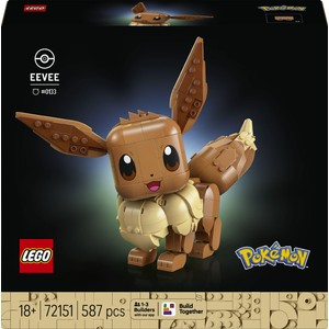 Zestaw konstrukcyjny Pokémon™ Eevee 72151, gadżet z gry LEGO 1 sztuka
