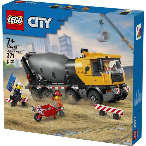 City Betoniarka 60478, zabawka konstrukcyjna dla dzieci LEGO 1 sztuka