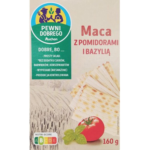 Maca z pomidorami i bazylią Pewni Dobrego 160 g 