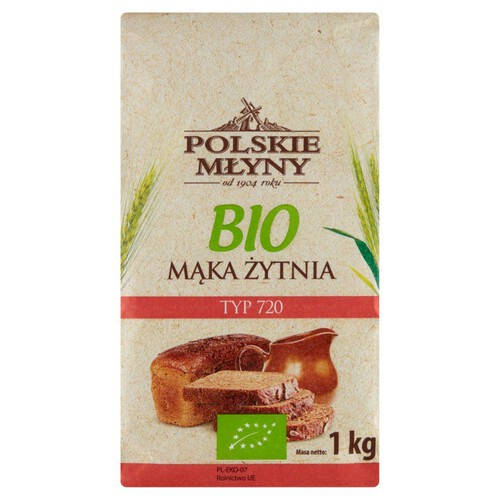 Mąka żytnia typ 720 ekologiczna Polskie Młyny 1 kg