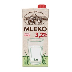 Mleko 3,2% z Polskiej Mleczarni  Mlekovita 1 l