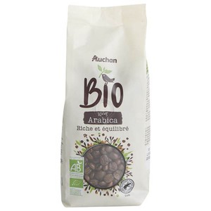 BIO Kawa palona ziarnista Auchan 250 g