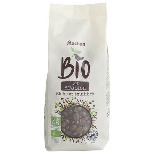 BIO Kawa palona ziarnista Auchan 250 g