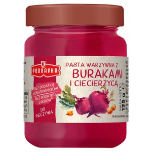 Pasta warzywna z burakami i ciecierzycą Podravka 135 g