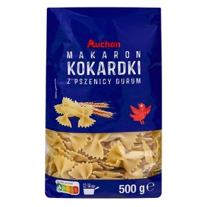 Makaron kokardki z pszenicy durum Auchan 500 g 