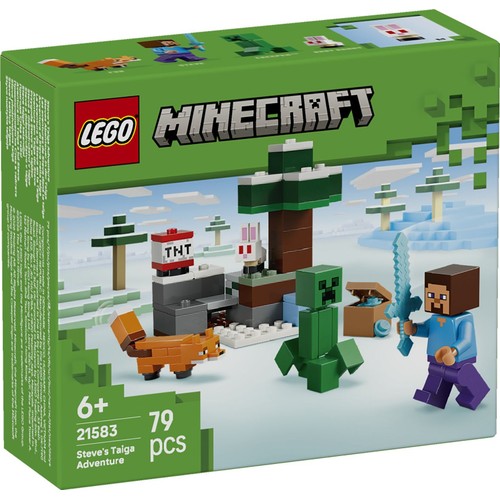 Minecraft® Przygoda Steve’a w tajdze 21583, prezent dla graczy LEGO 1 sztuka