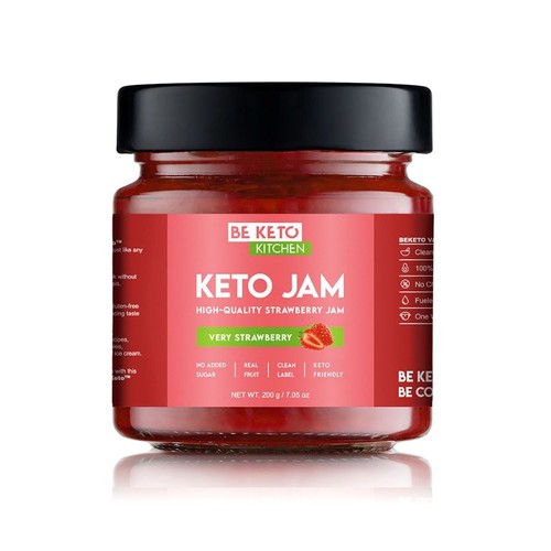 Keto Dżem Bardzo truskawkowy BeKeto 200 g