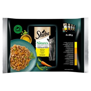 Karma mokra dla kotów Natures Drobiowe smaki Sheba 4 x 85 g