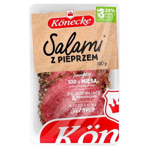 Salami z pieprzem ziarnistym Konecke 160 g