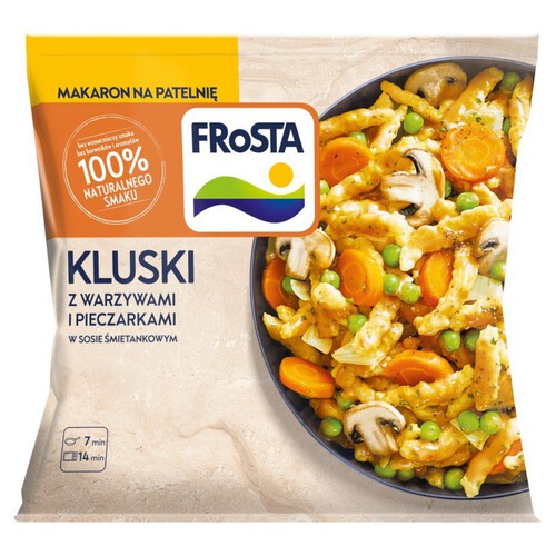 Kluski z warzywami i pieczarkami z sosem FRoSTA 450 g