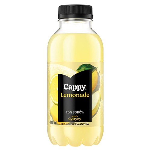 Napój niegazowany Lemonade o smaku cytrynowym Cappy 400 ml